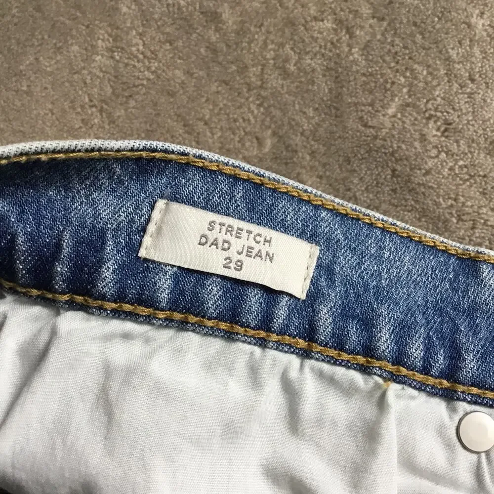 PACSUN Stretch Dad Cotton Button Fly Jeans Sz 29